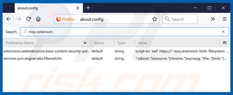 Verwijdering pavadinimas uit Mozilla Firefox standaard zoekmachine