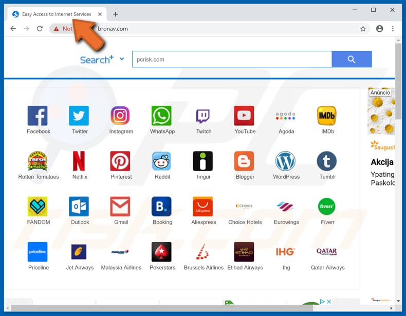 pavadinimas browserkaper