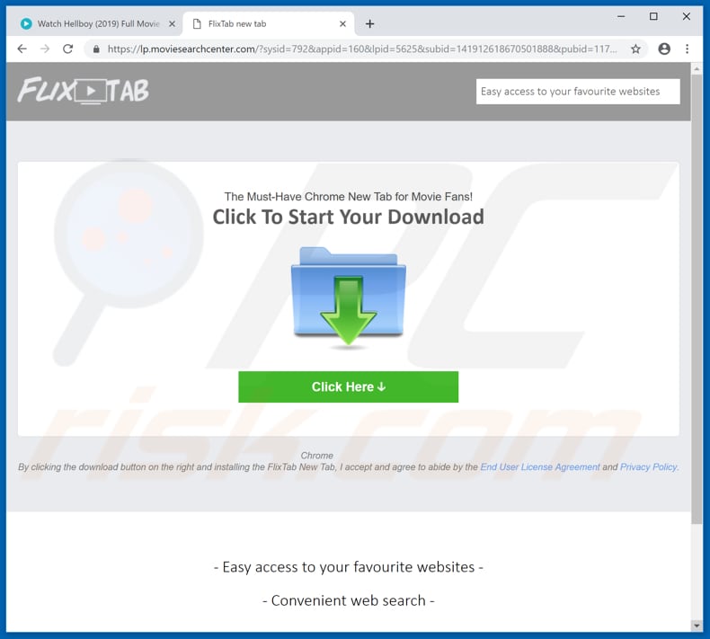 fmovies[.]to opent website die onbetrouwbare applicaties promoot