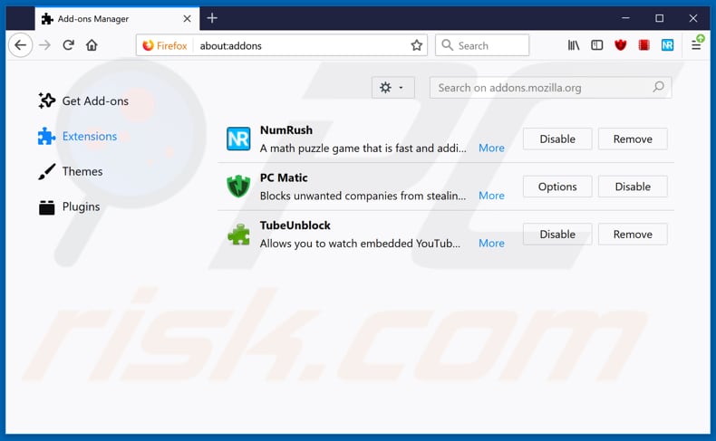 Verwijdering onlinevideoconverter[.]com ads uit Mozilla Firefox stap 2