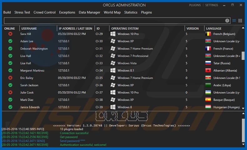 orcus rat configuratietool