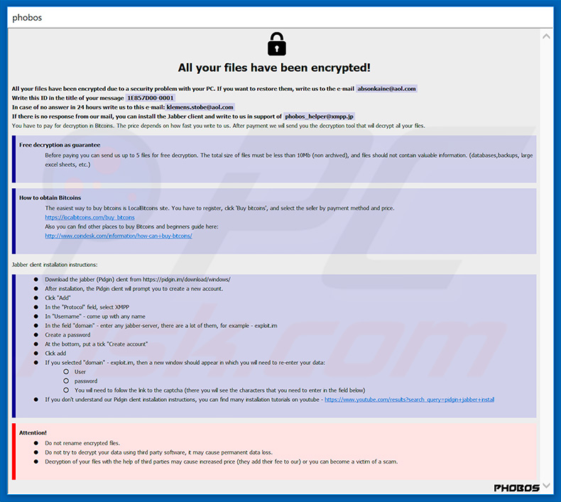 Phoenix-Phobos ransomware losgeld-eisend bericht (info.hta)