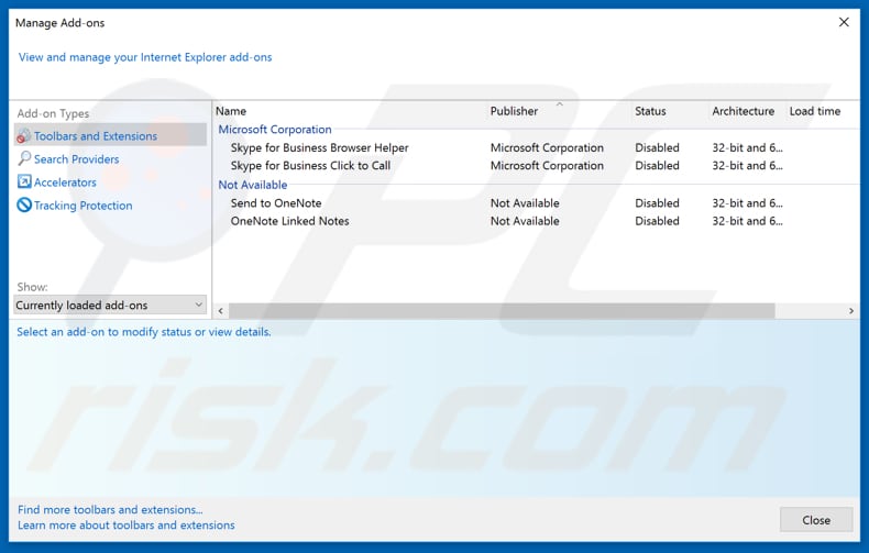 Verwijdering Kissmanga ads uit Internet Explorer stap 2