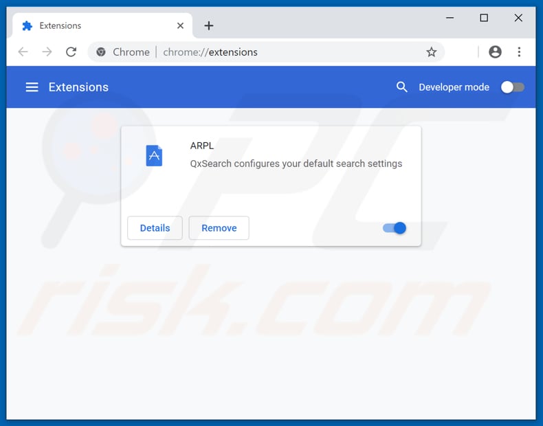 Verwijdering mao1.club gerelateerde Google Chrome extensies