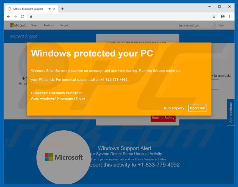 windows protected your pc tweede pop-up