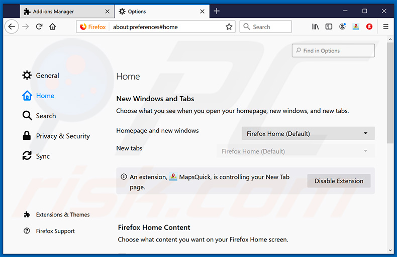 Verwijdering approvedresults.com uit Mozilla Firefox startpagina