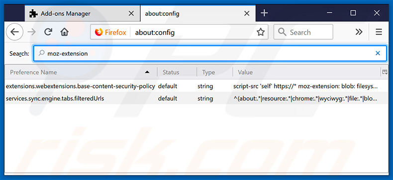Verwijdering approvedresults.com uit Mozilla Firefox standaard zoekmachine