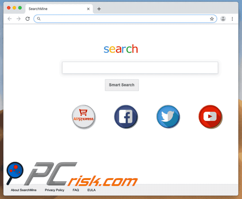 Smart Search searchmine.net website
