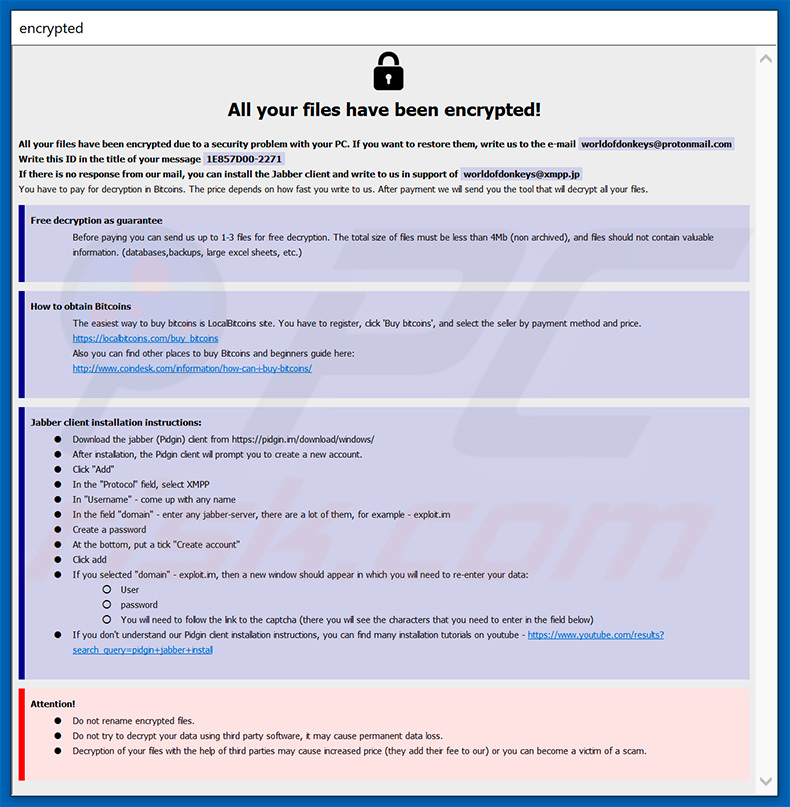 BORISHORSE decryptie instructies