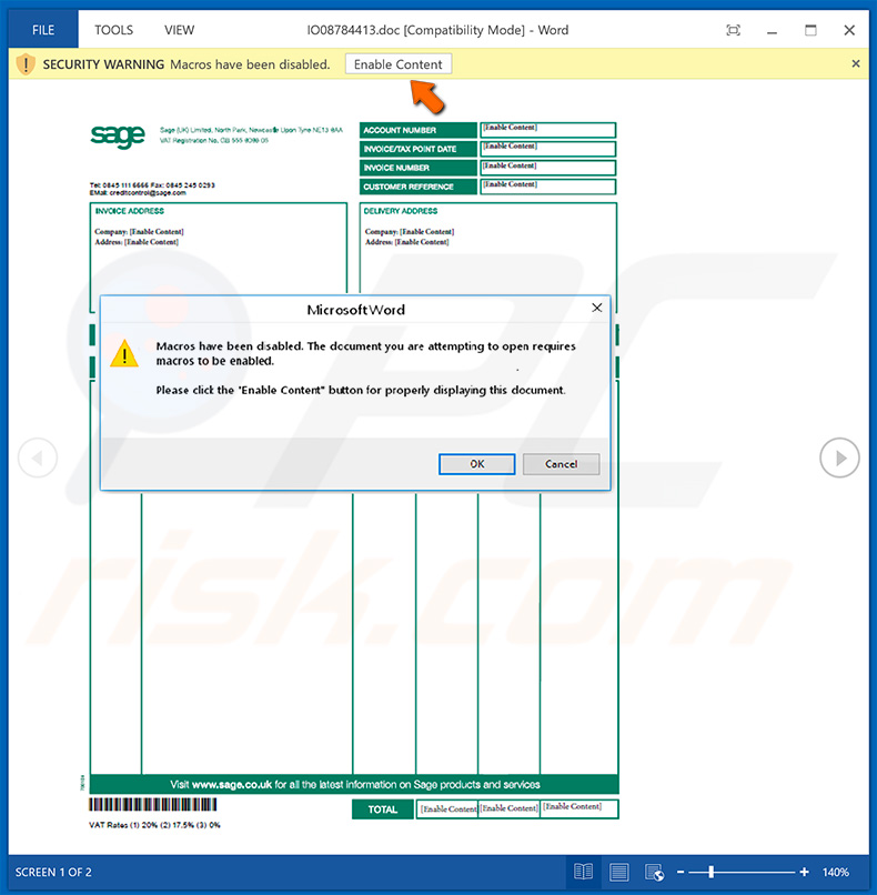 Smoke Loader trojan verspreid door bijlage