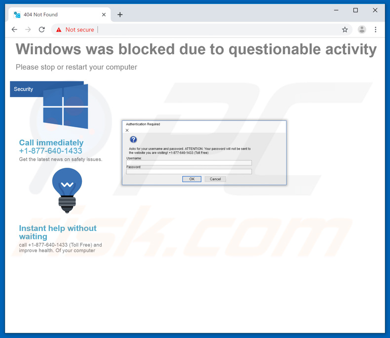 Windows Was Blocked Due To Questionable Activity-oplichting