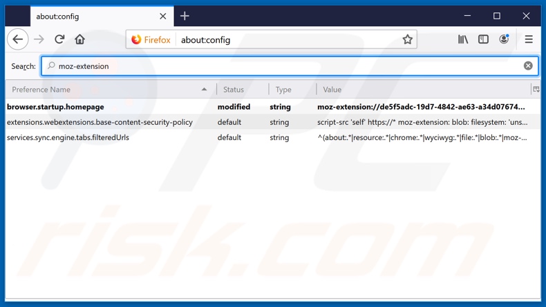 Verwijdering hp.myway.com uit Mozilla Firefox standaard zoekmachine