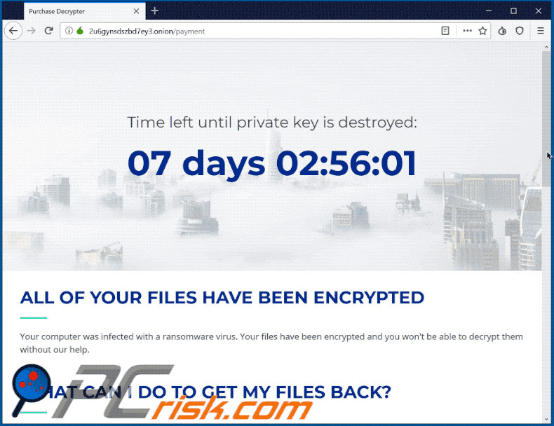 IS ransomware tor-website
