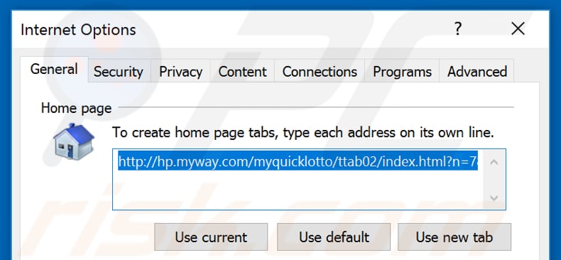 Verwijdering hp.myway.com uit Internet Explorer startpagina