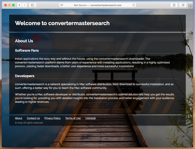 Dubieuze website promoot Search.convertermastersearch.com