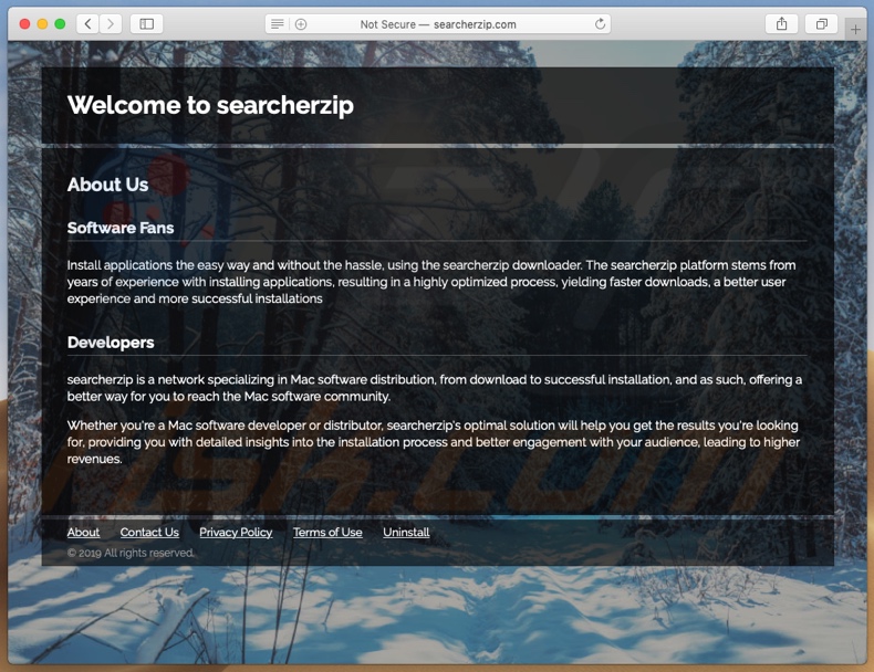 Dubieuze website promoot Search.searcherzip.com