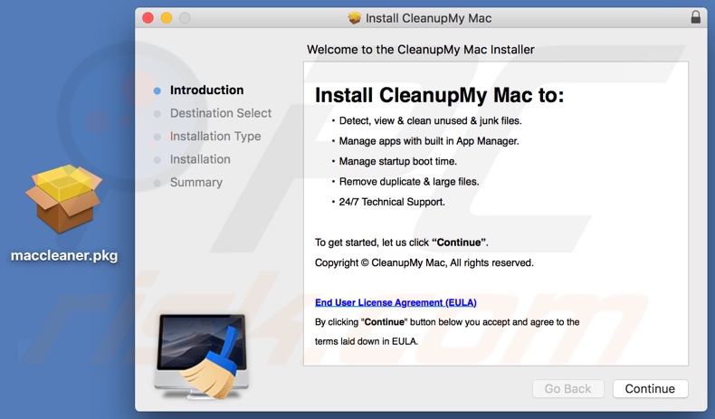 Cleanup My Mac installatie