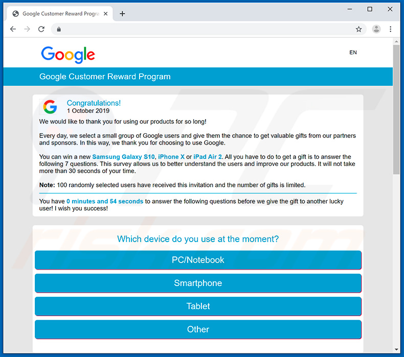 Dear Chrome User, Congratulations! tweede variant (pagina 2)