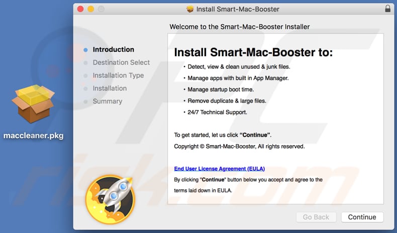 Installatie van de Smart Mac Booster app