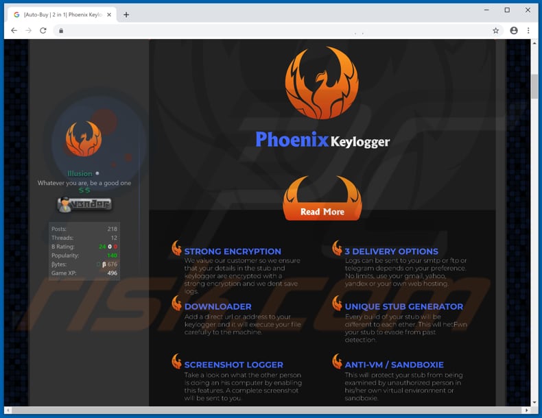 phoenix keylogger download-website