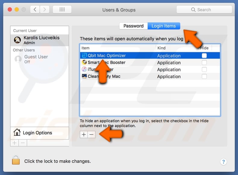 Qbit Mac Optimizer PUA systeemvoorkeuren