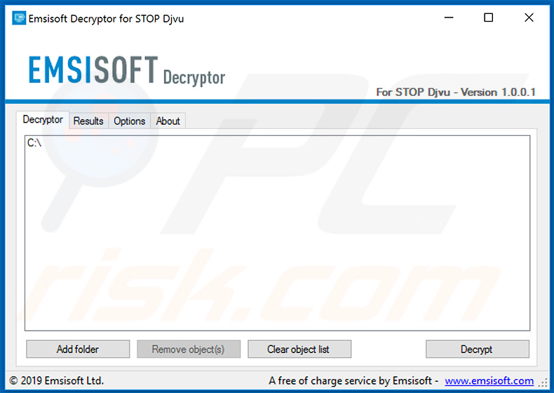 Djvu ransomware decrypter door Michael Gillespie en Emsisoft