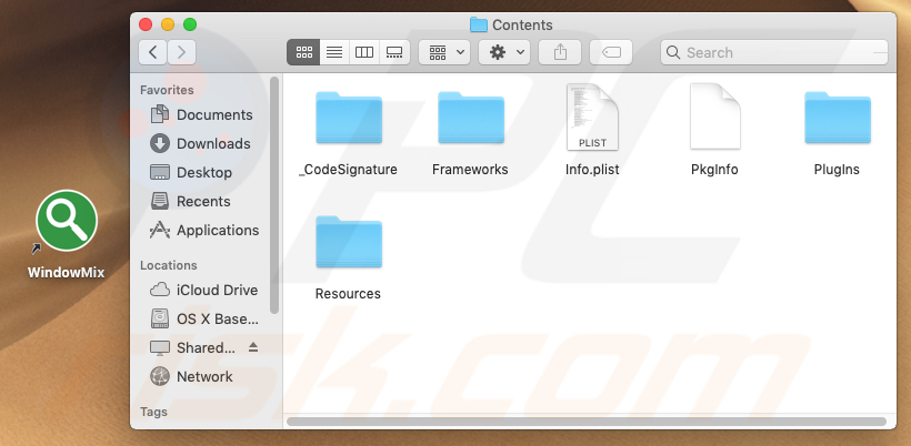 WindowMix bestanden op MacOS