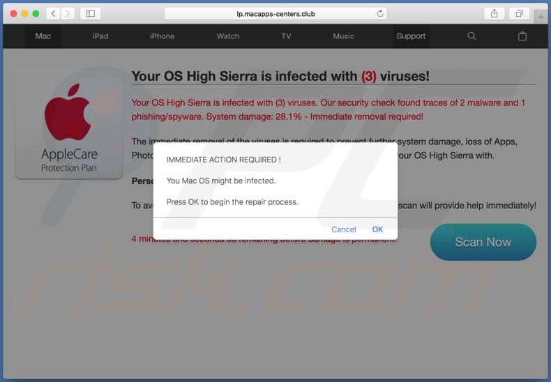 Your Mac OS Might Be Infected oplichting