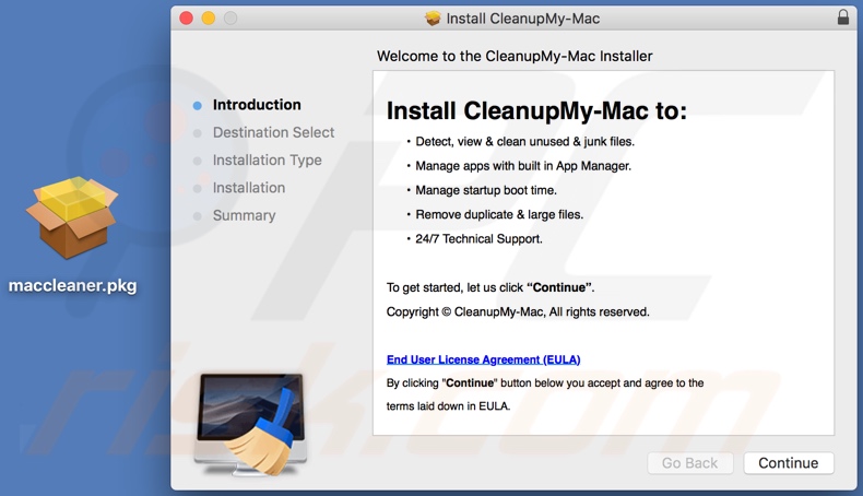 Cleanup My Mac installatie