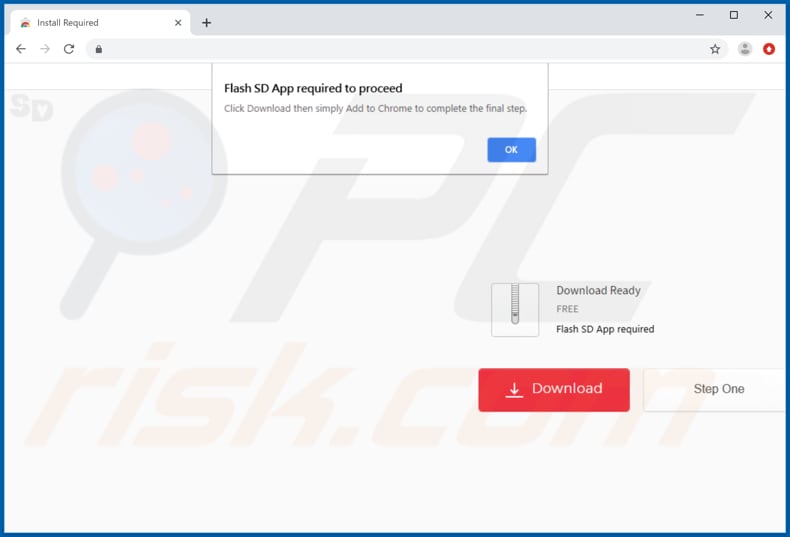 losx.xyz downloadpagina moedigt de gebuikers aan Flash SD App te installeren