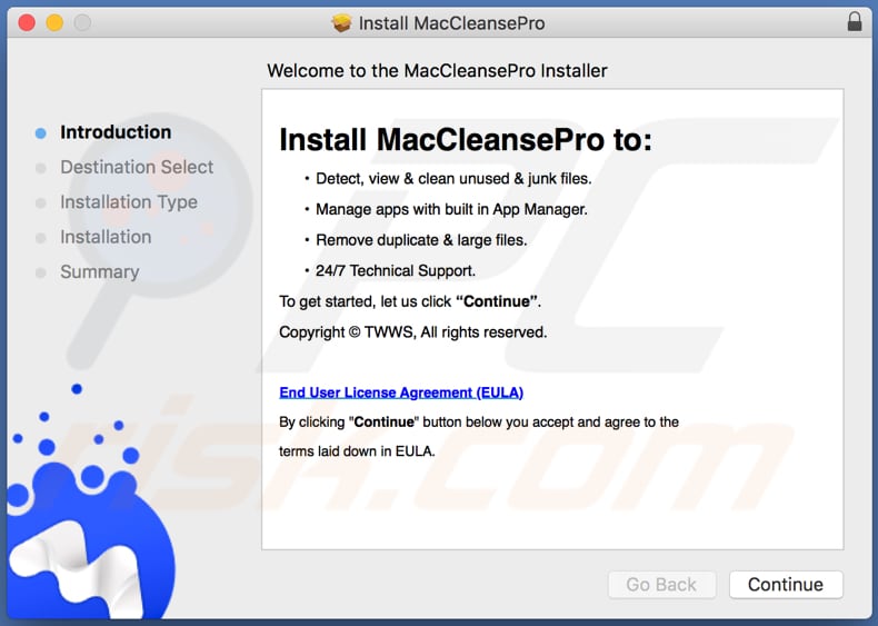 MacCleansePro installatie setup