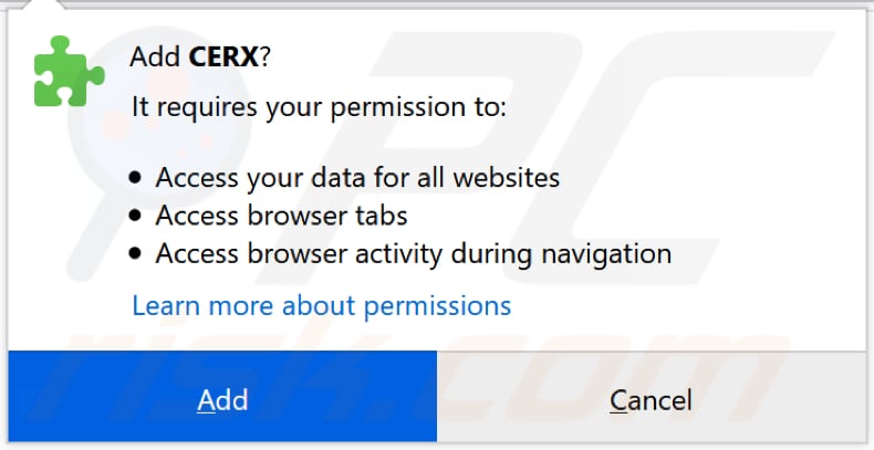 CERX vraagt toestemming tot toegang tot verschillende gegevens