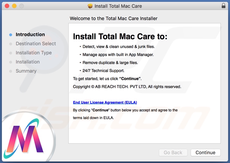 Total Mac Care installatie