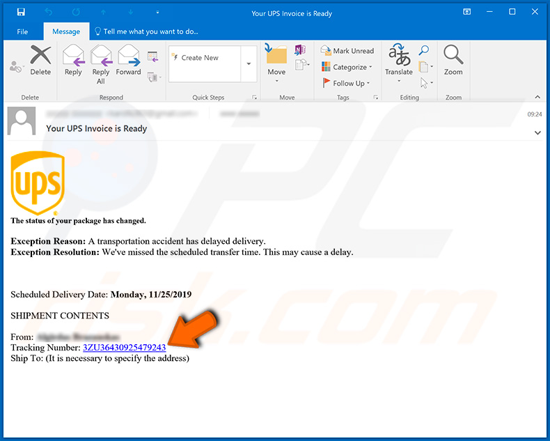 UPS email-spamcampagne verspreidt Emotet