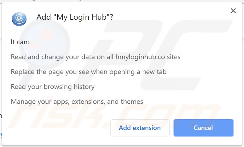 my login hub browserkaper vraagt om rechten