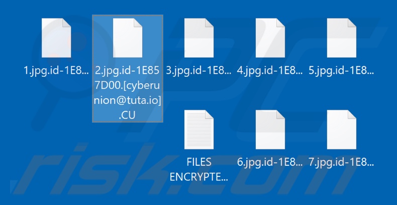 Bestanden versleuteld door de CU ransomware (.CU extensie)
