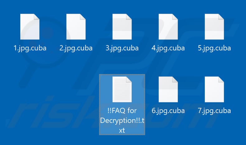 Bestanden versleuteld door Cuba ransomware (.cuba extensie)
