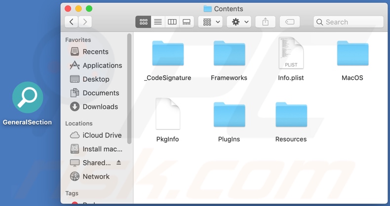 GeneralSection adware install folder