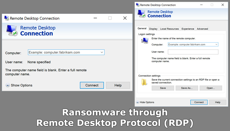 Ransomware via externe desktopprotocol (RDP)
