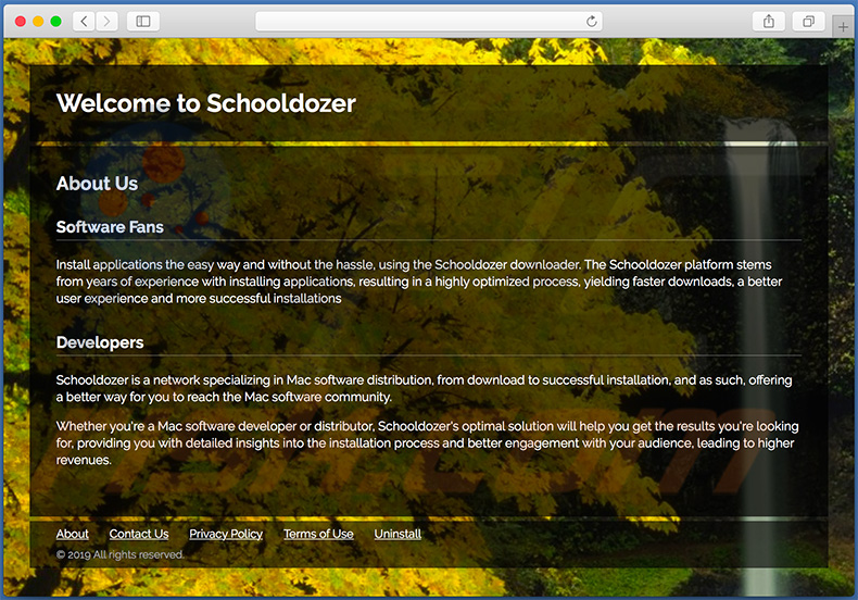 Dubieuze website promoot search.schooldozer.com