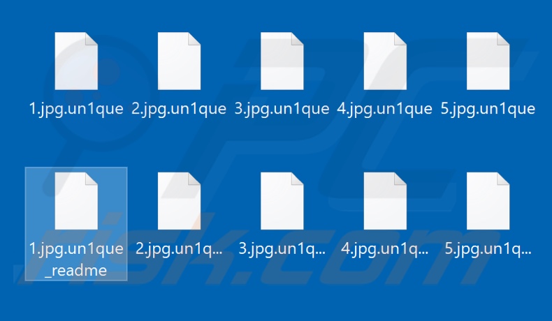 Bestanden versleuteld door de Un1que ransomware (.un1que extensie)
