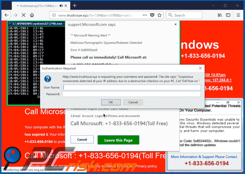 Error # 0x80092ee9 pop-up zwendelvariant 2020 February 20