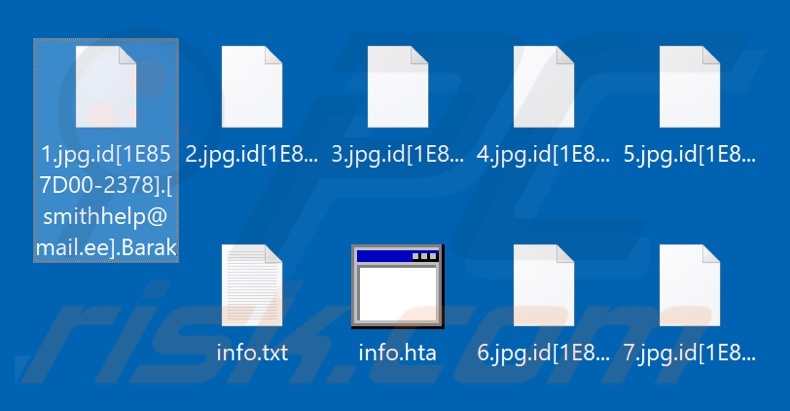 Bestanden versleuteld door de Barak ransomware (.Barak extensie)
