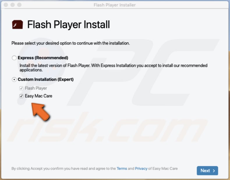 Easy Mac Care installatie setup