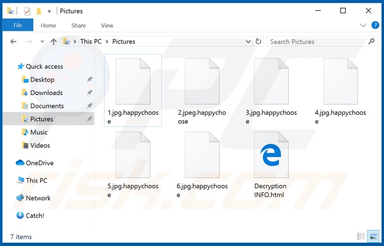 Bestanden versleuteld door Happychoose ransomware (.happychoose extensie)