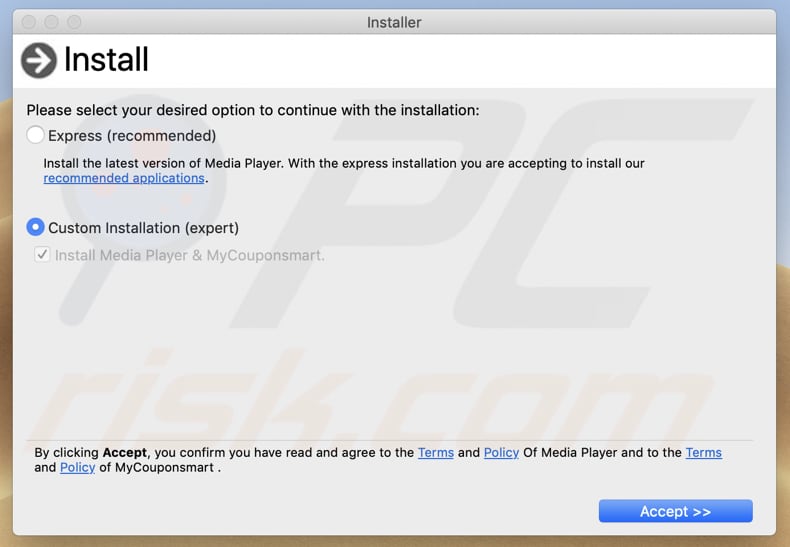 Valse adobe flash player installer