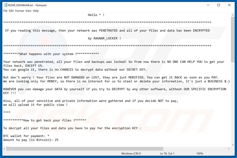 Ragnar Locker decryptie instructies (RGNR_0DE48AAB.txt)