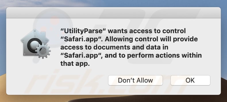 UtilityParse adware