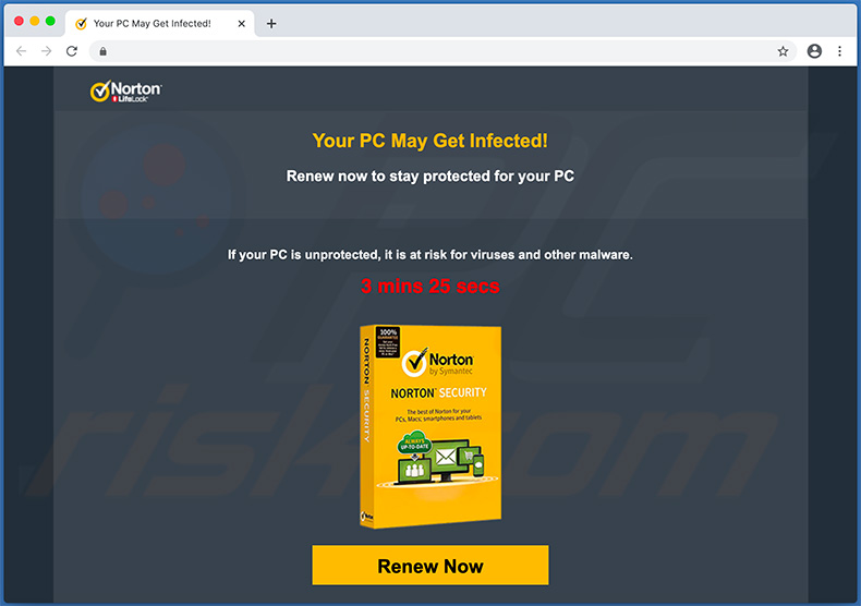 Your PC May Get Damaged! Norton scam