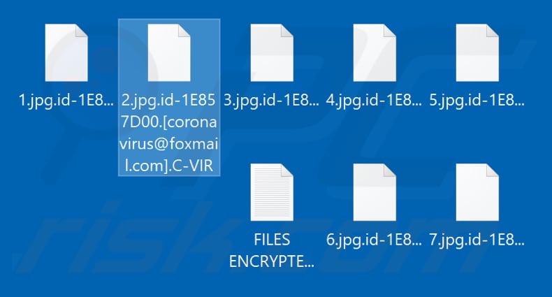 Bestanden versleuteld door de C-VIR ransomware (.C-VIR extensie)